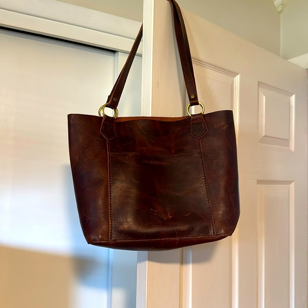 Portland Leather Goods Lava Market Tote